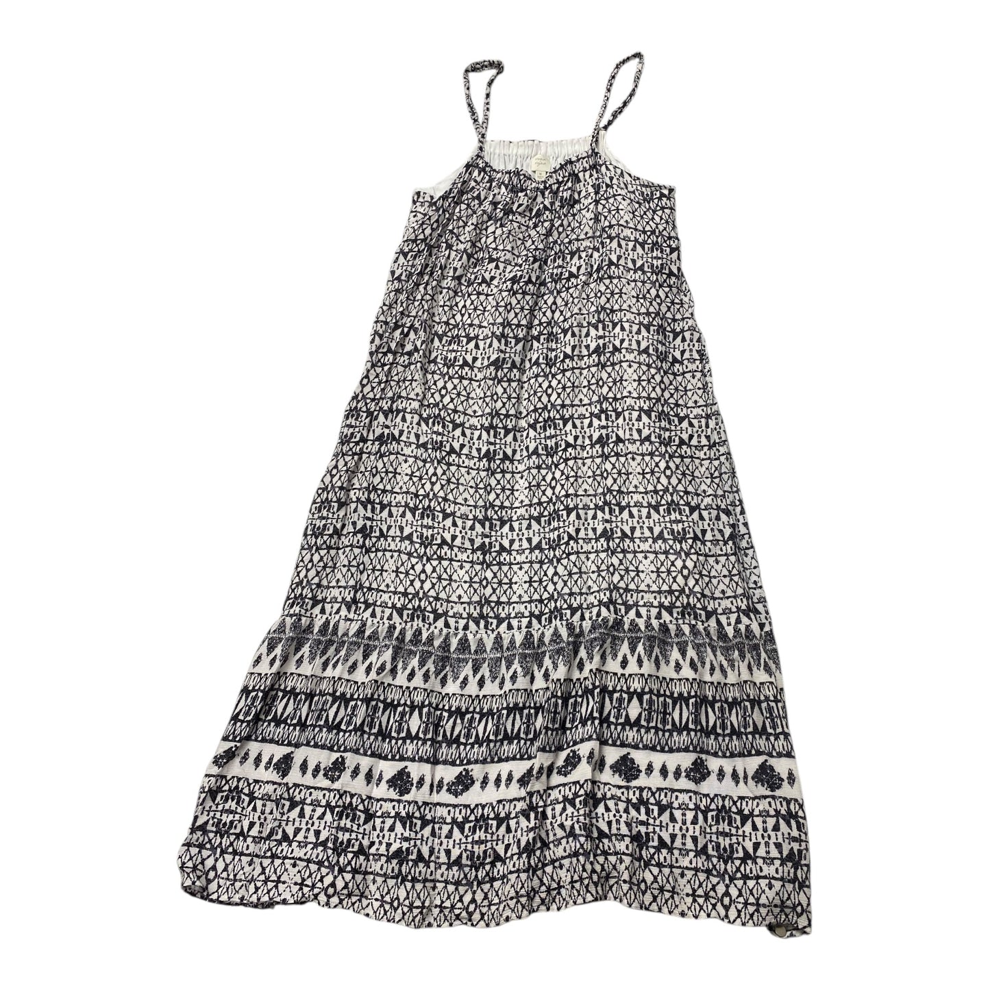 Dress Casual Maxi By Style In Black & White, Size:M