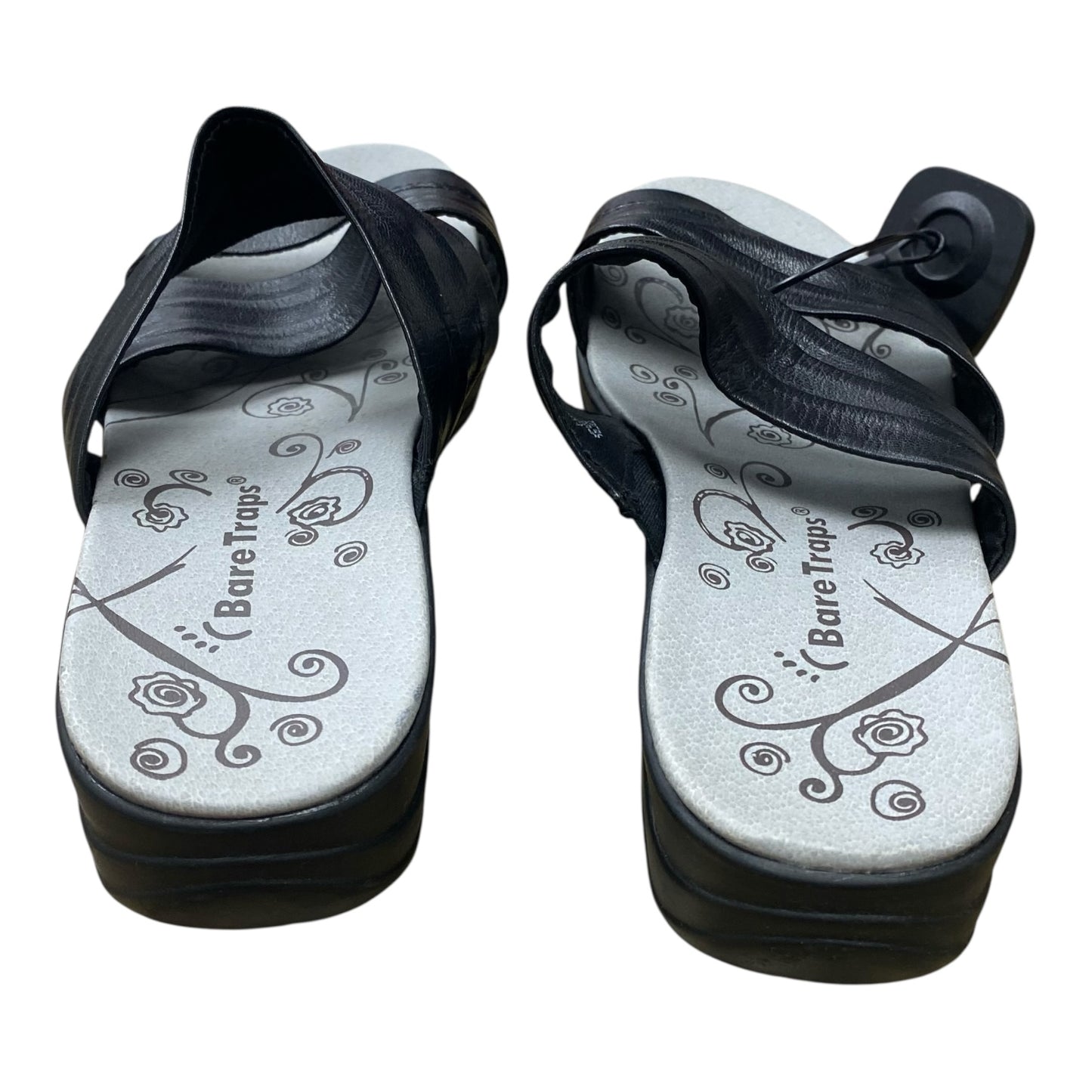 Sandals Flats By Bare Traps In Black, Size:6.5