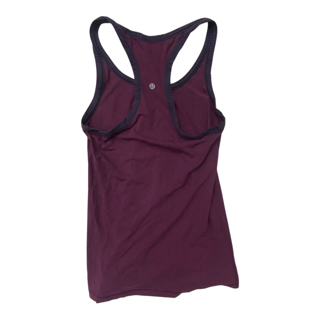Athletic Tank Top By Lululemon In Purple, Size:S