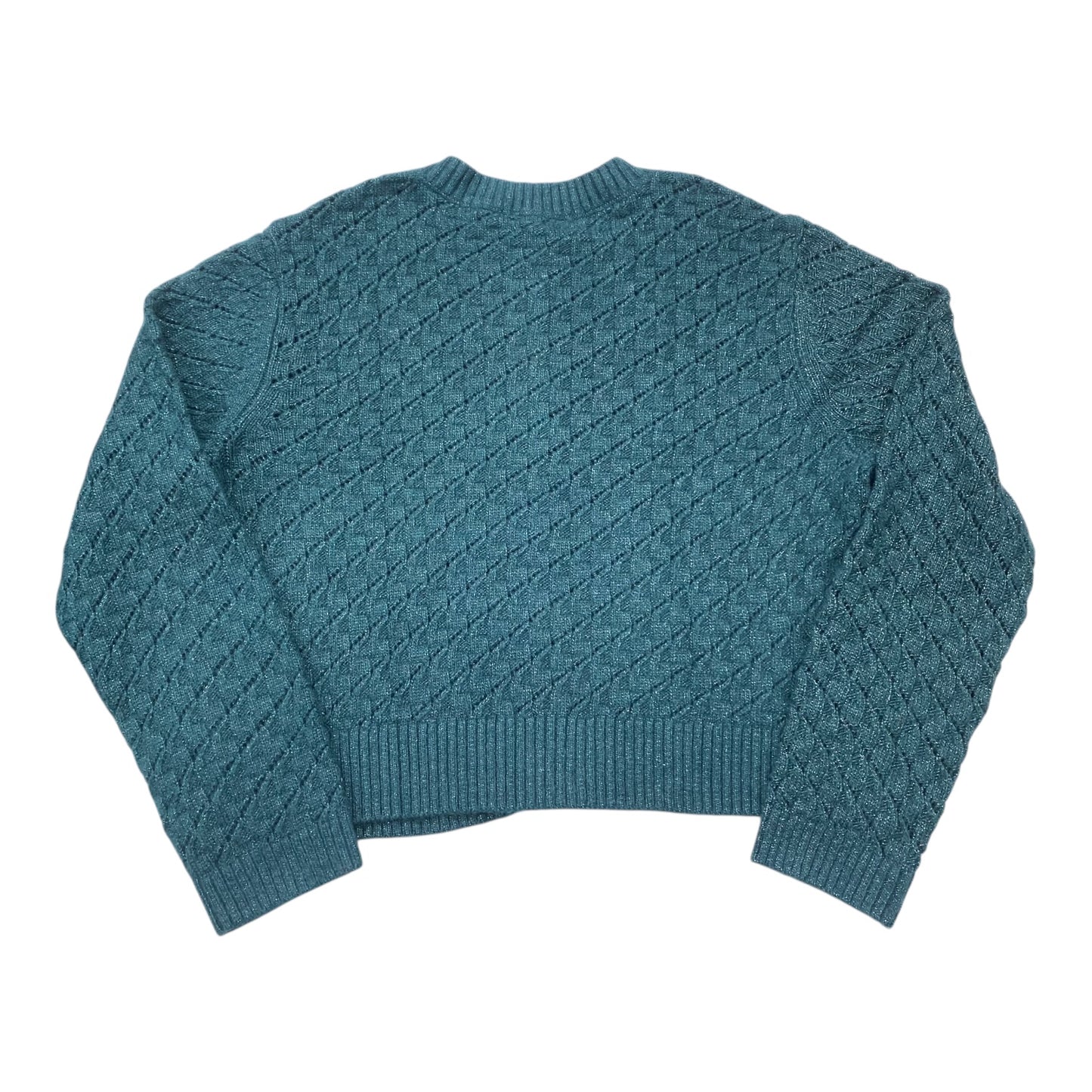 Sweater Cardigan By Loft In Green, Size:L