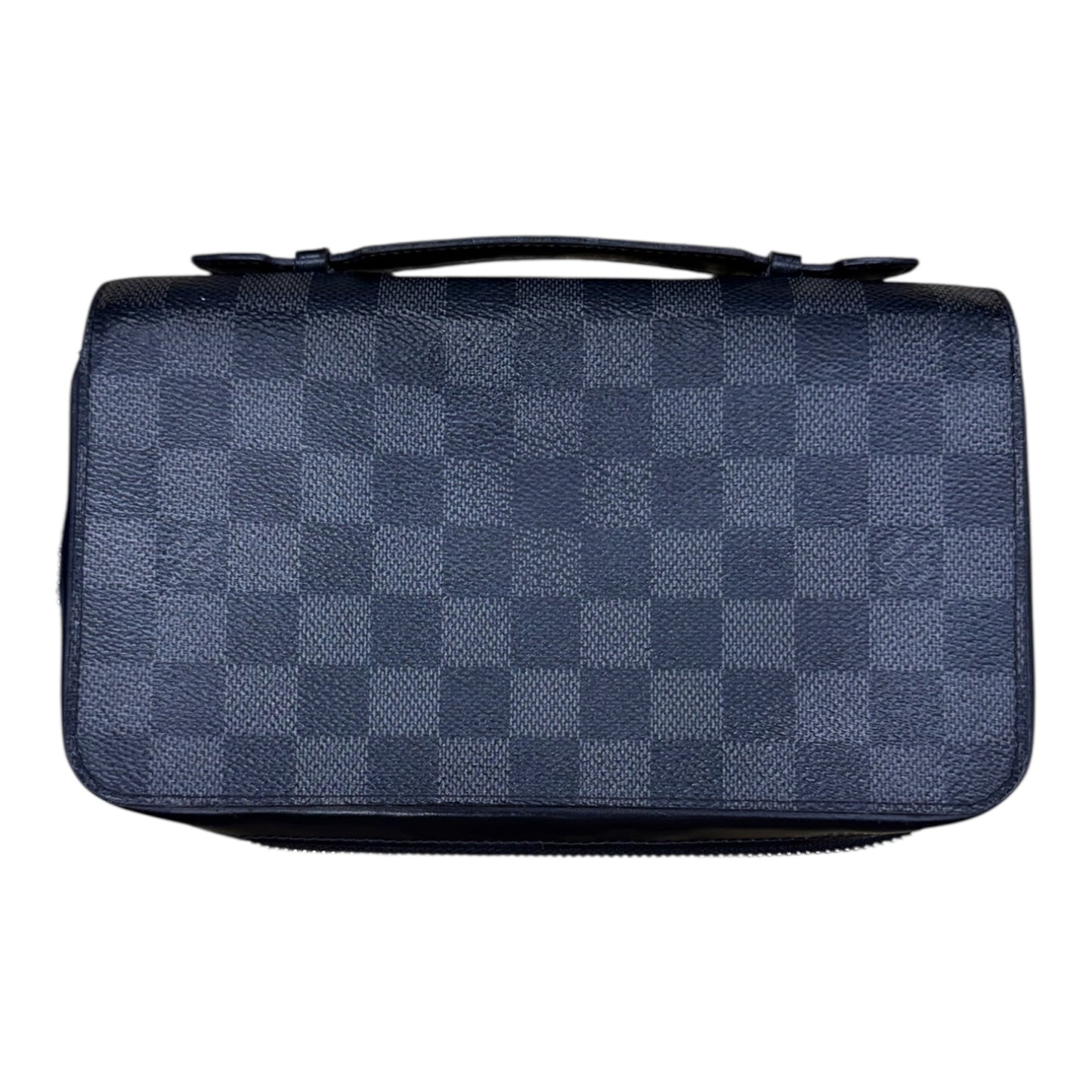 Wallet Luxury Designer By Louis Vuitton In Black & Grey, Size:Large