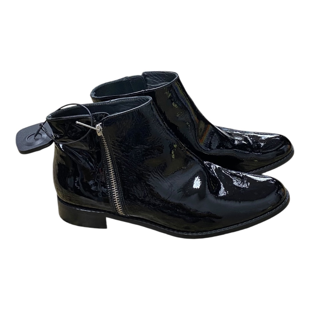 Boots Ankle Flats By EXCLUSIF In Black, Size:8