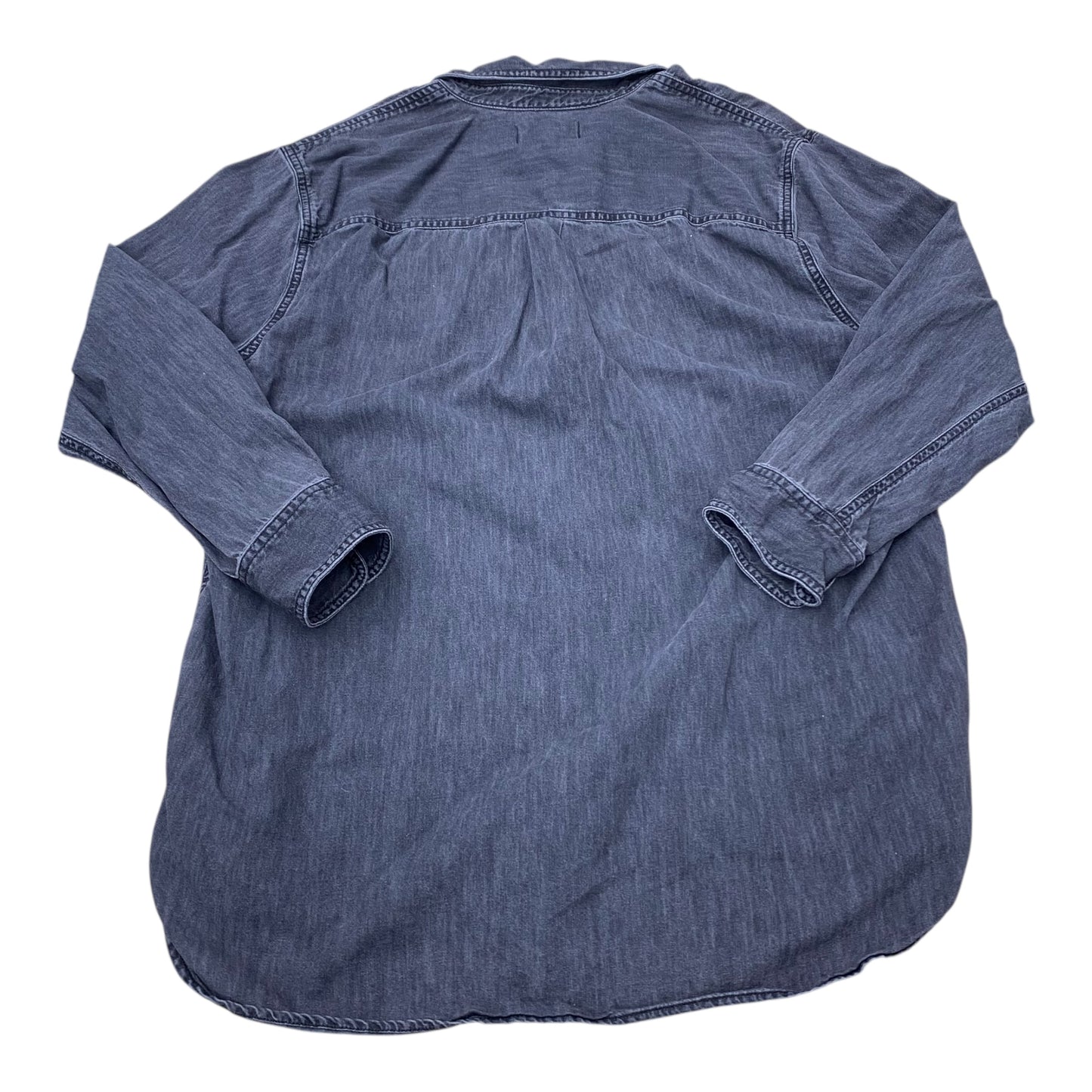 Top Ls By Madewell In Black Denim, Size:Xl