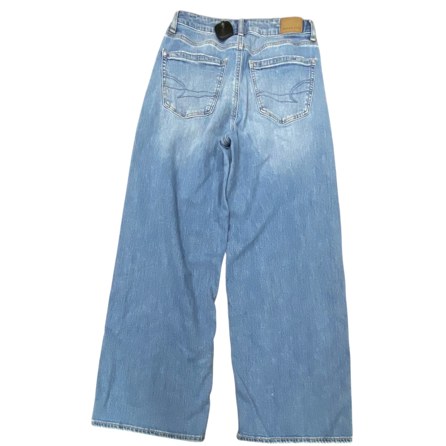 Jeans Wide Leg By American Eagle In Blue Denim, Size:0