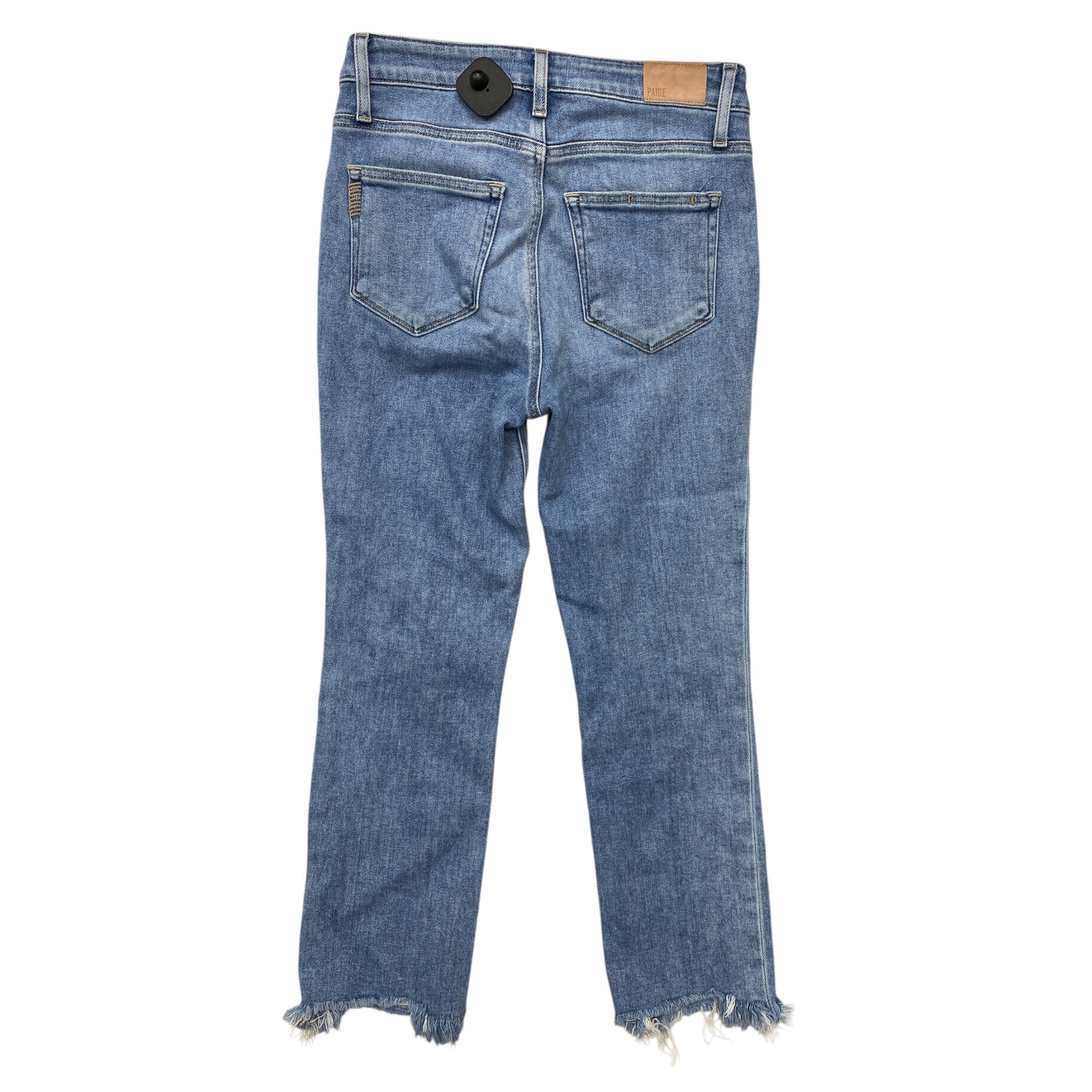 Jeans Boot Cut By Paige In Blue Denim, Size:4