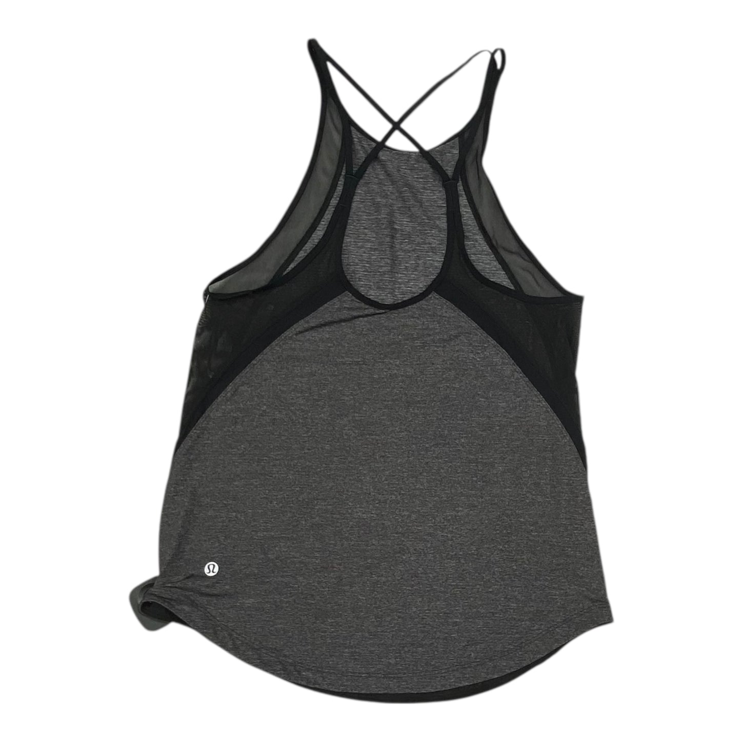 Athletic Tank Top By Lululemon In Black & Grey, Size:S