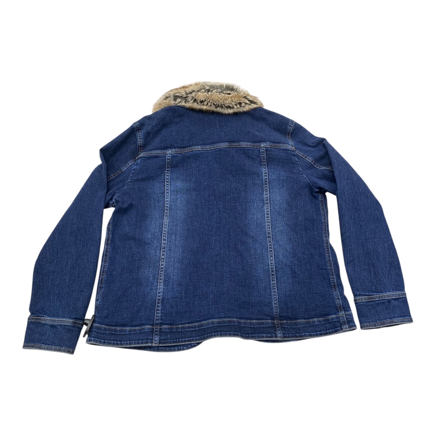Jacket Denim By J. Jill In Blue Denim, Size:M