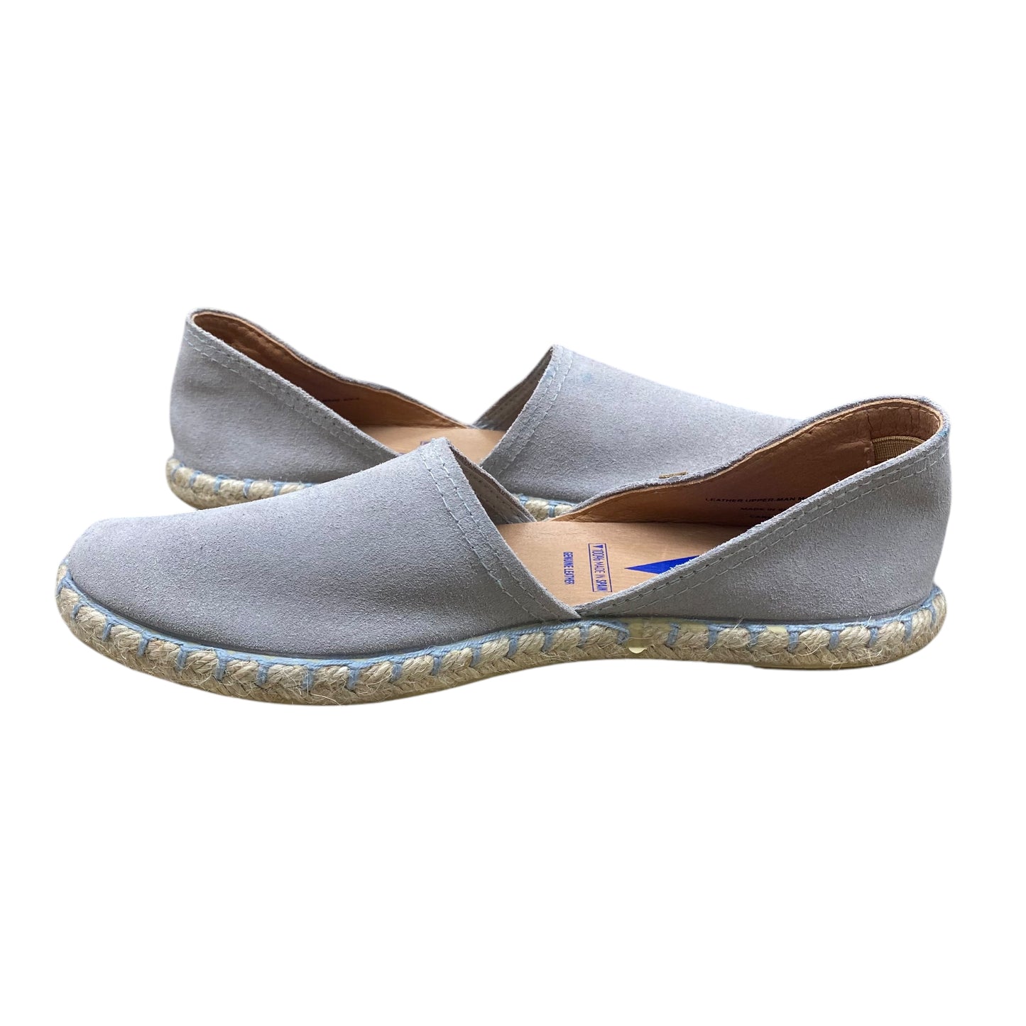 Shoes Flats By Verbenas In Grey, Size:7.5