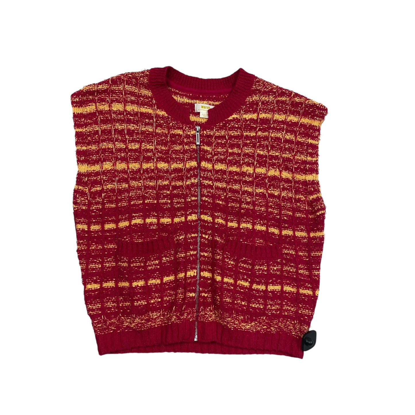 Sweater Ss By Maeve In Pink & Yellow, Size:M