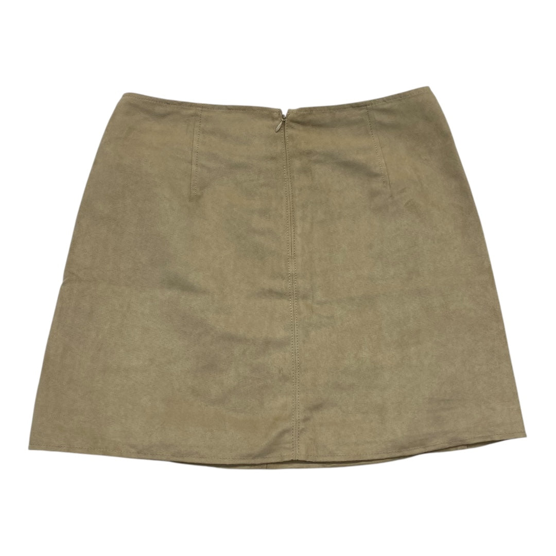 Skirt Midi By Banana Republic In Tan, Size:8
