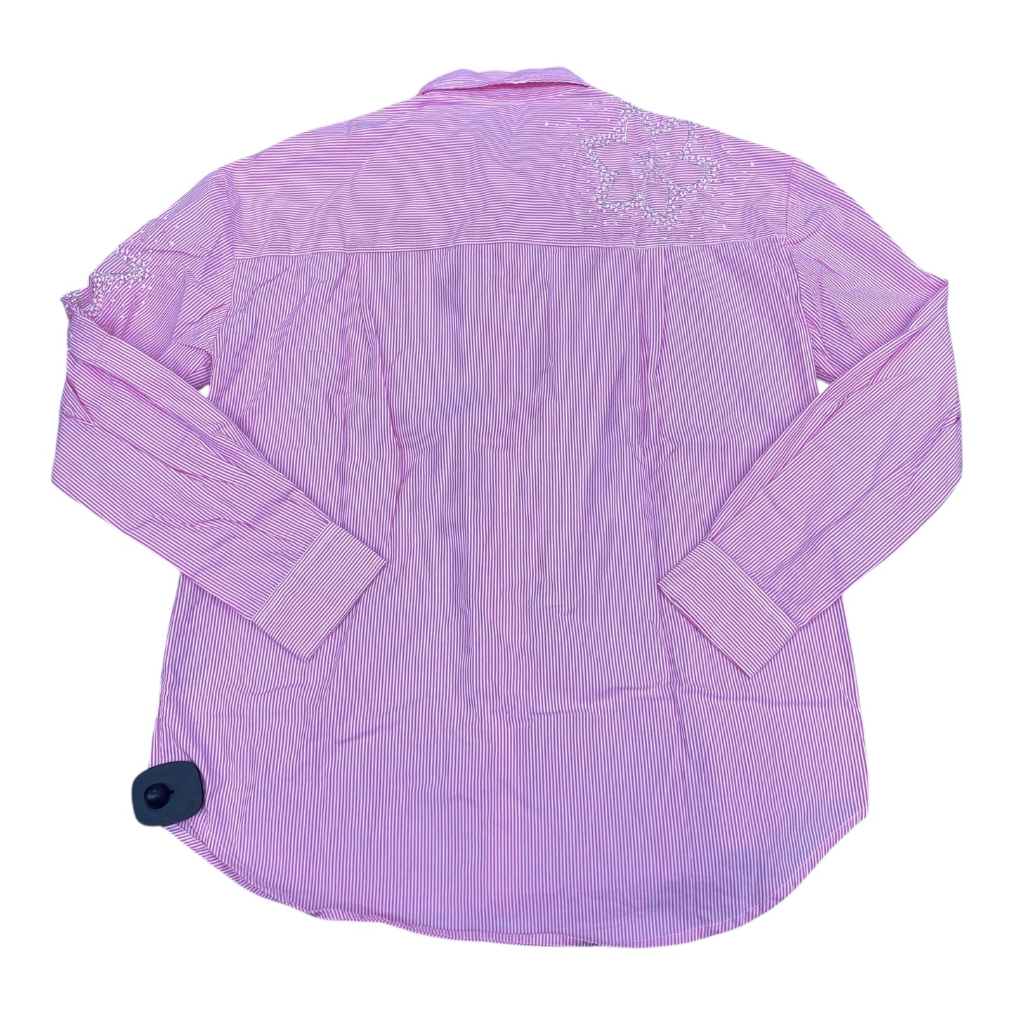 Top Ls By Elliott Lauren In Pink & White, Size:S