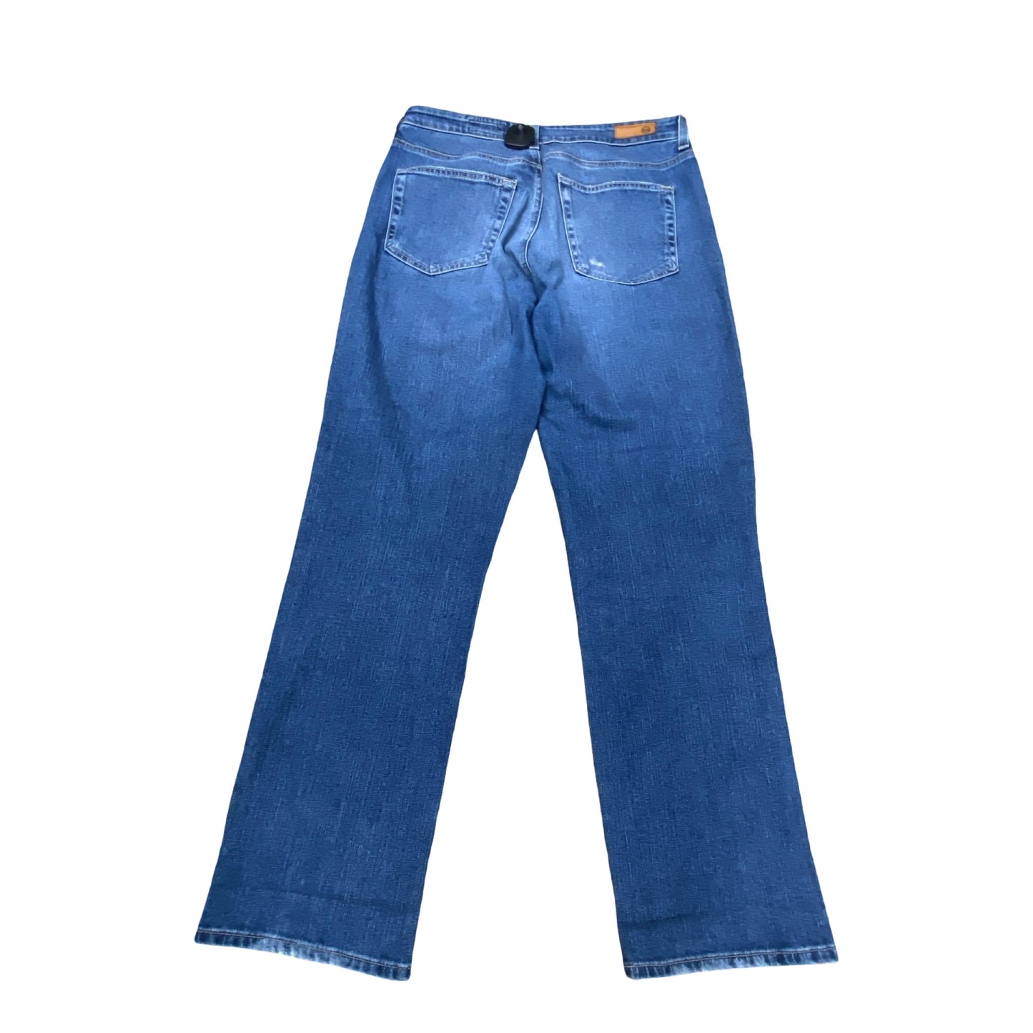 Jeans Straight By Ag Jeans In Blue Denim, Size:12