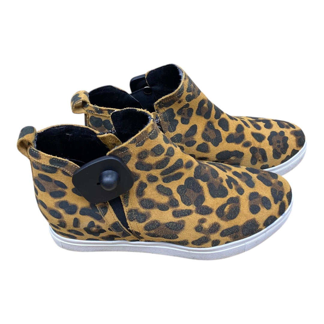 Boots Ankle Heels By Blondo In Animal Print, Size:7.5