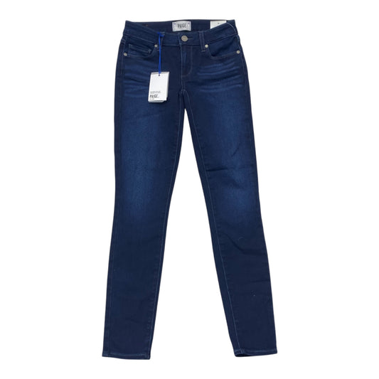 Jeans Cropped By Paige In Blue Denim, Size:0