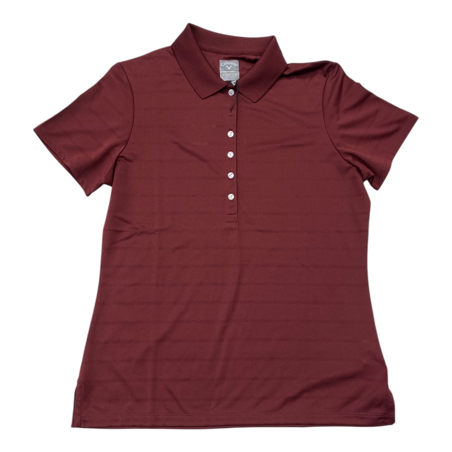 Athletic Top Ss By Callaway In Maroon, Size:M