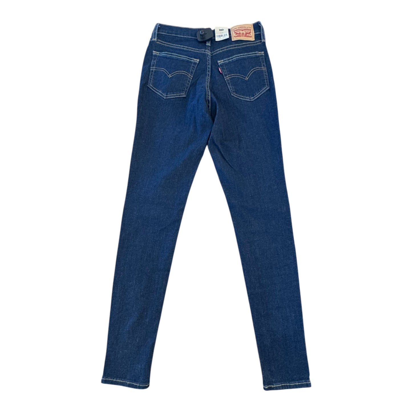 Jeans Skinny By Levis In Blue Denim, Size:4