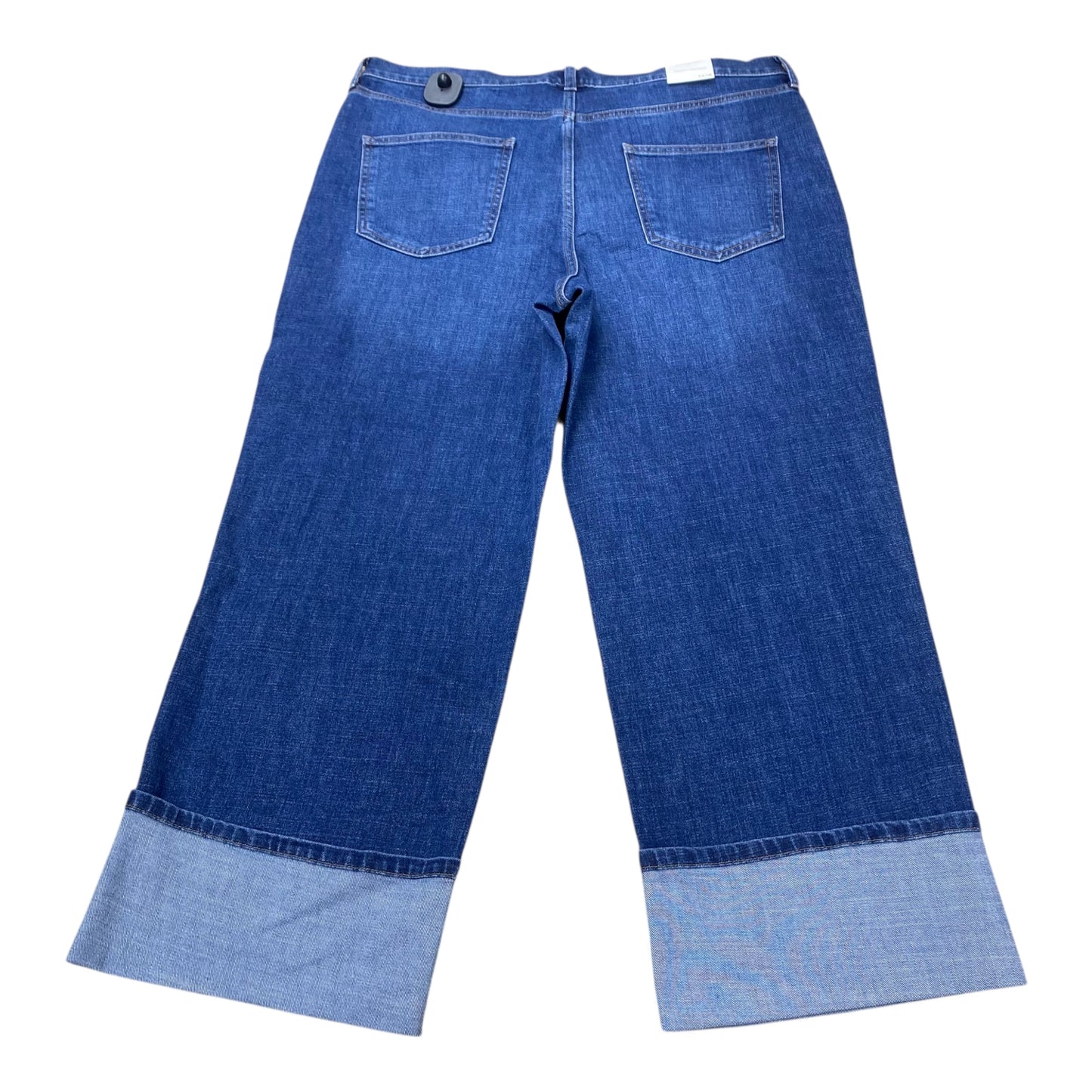 Jeans Straight By Banana Republic In Blue Denim, Size:18