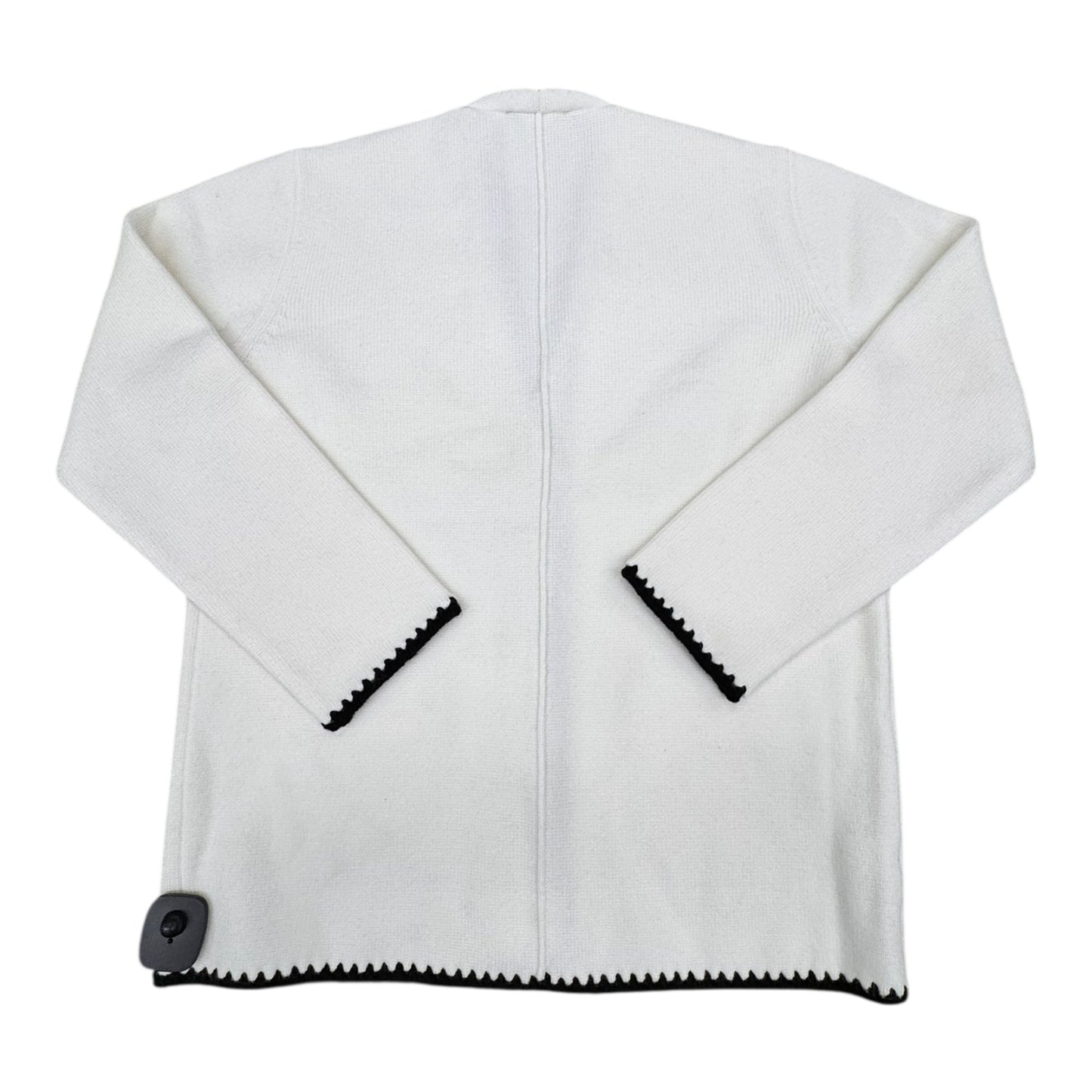 Sweater Cardigan By Ann Taylor In White, Size:M