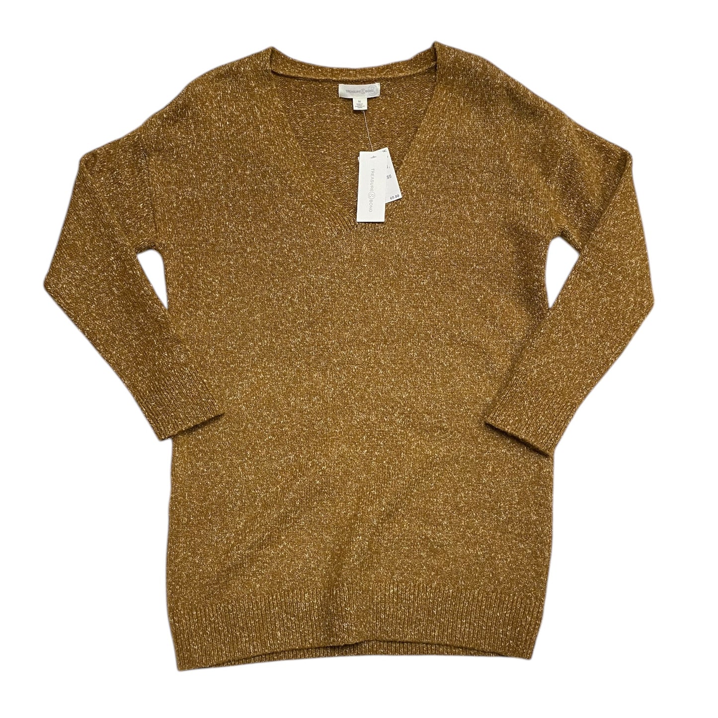 Dress Sweater By Treasure And Bond In Brown, Size:M