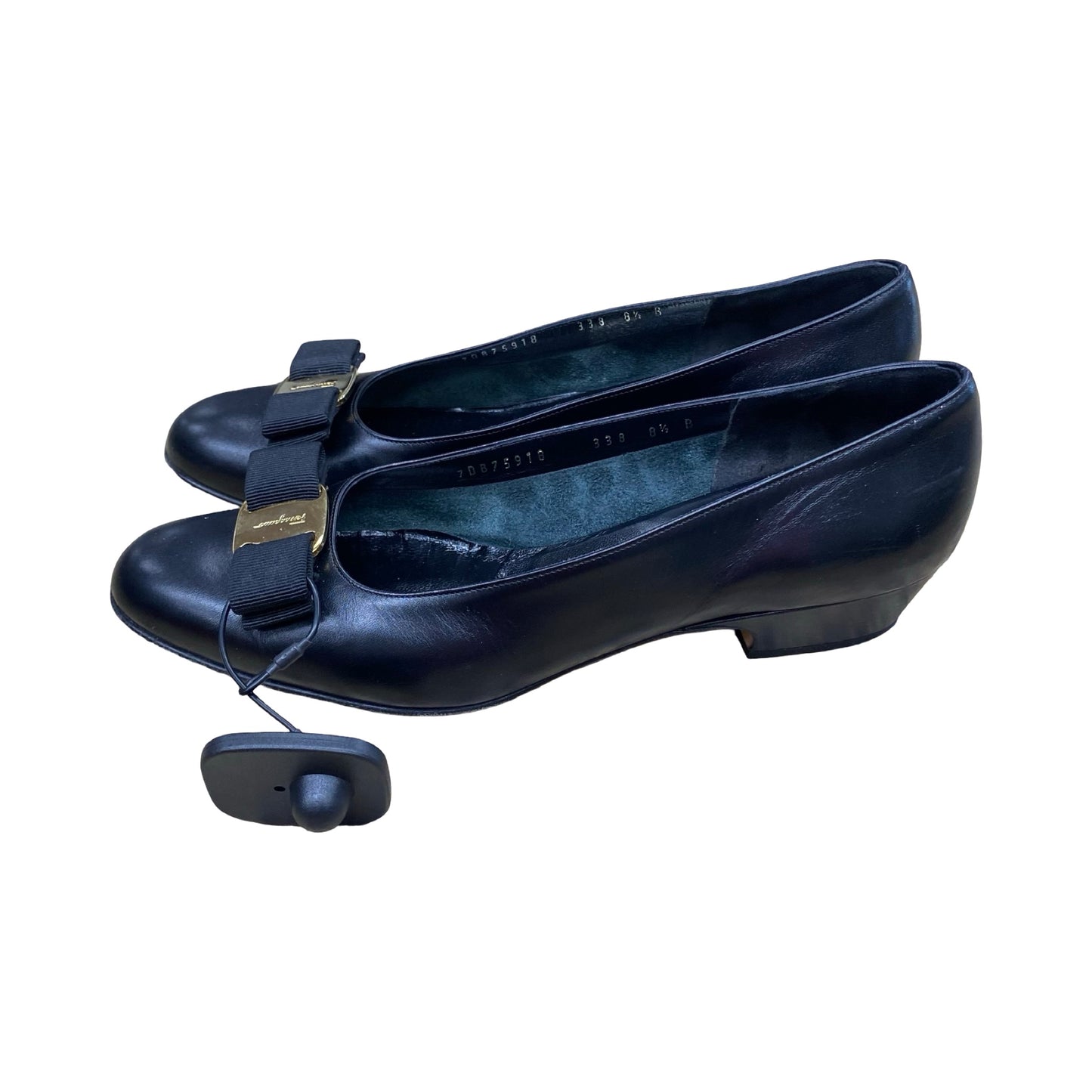 Shoes Luxury Designer By Ferragamo In Black, Size:8.5