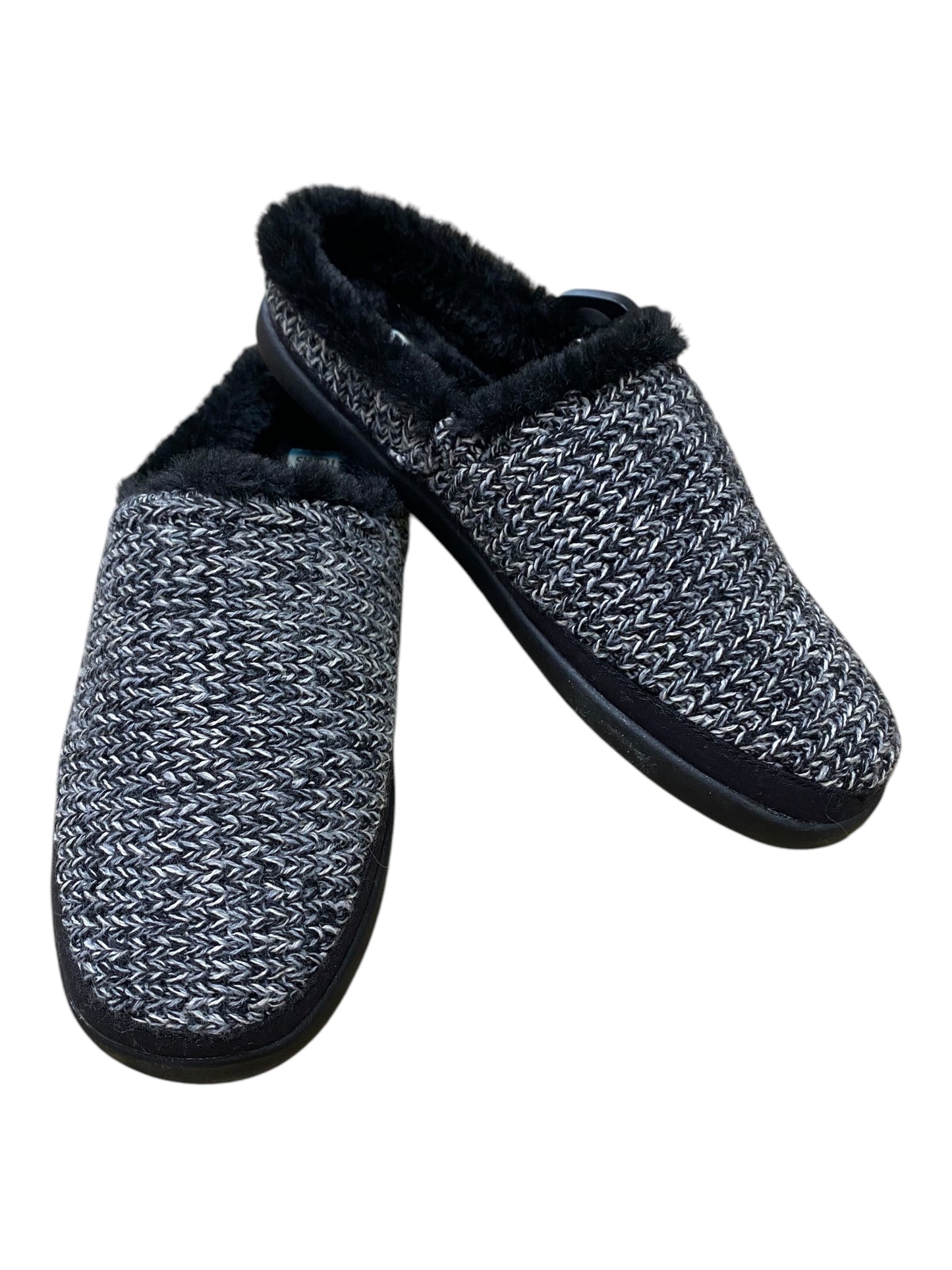 Shoes Flats By Toms In Black & Grey, Size:7.5