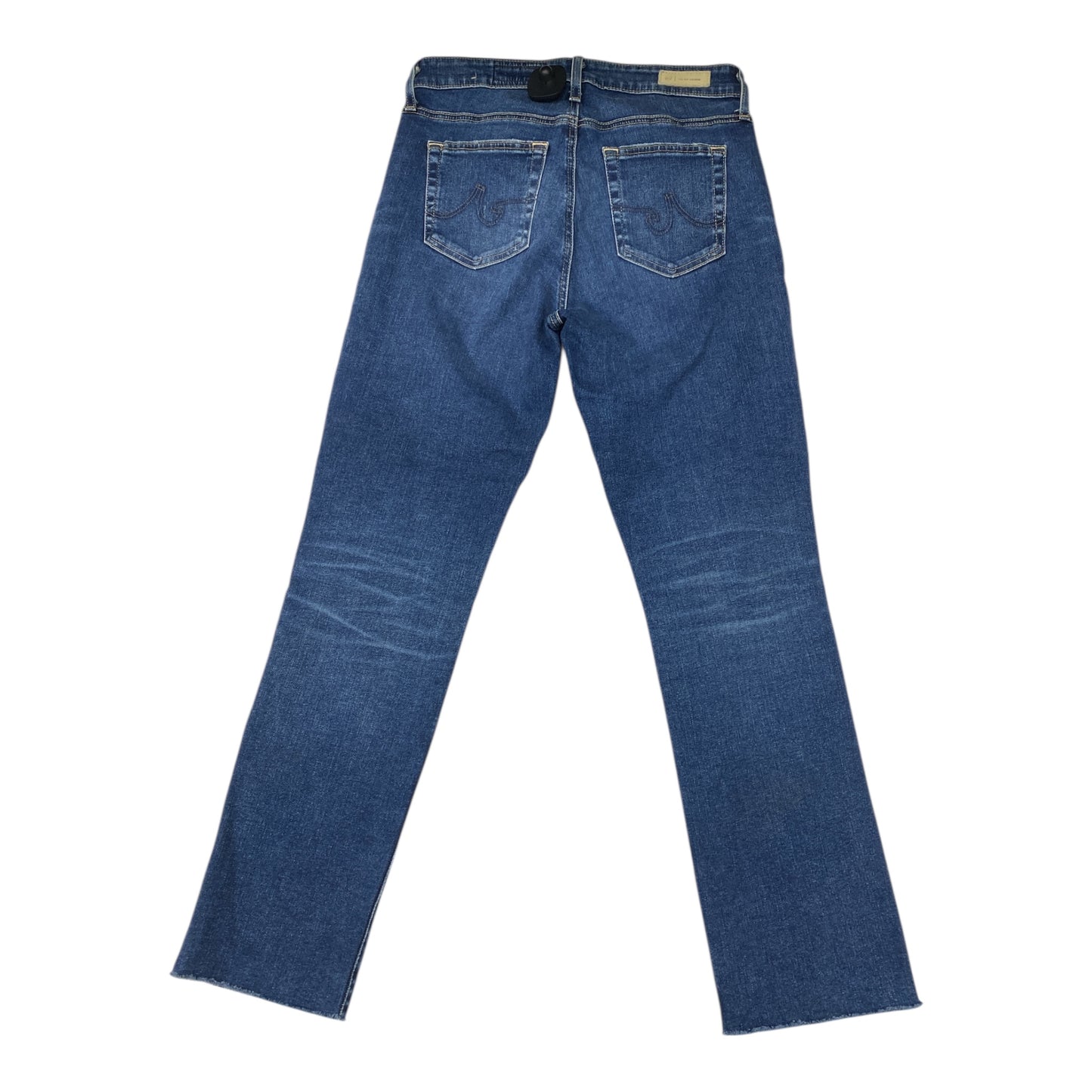 Jeans Straight By Ag Jeans In Blue Denim, Size:6