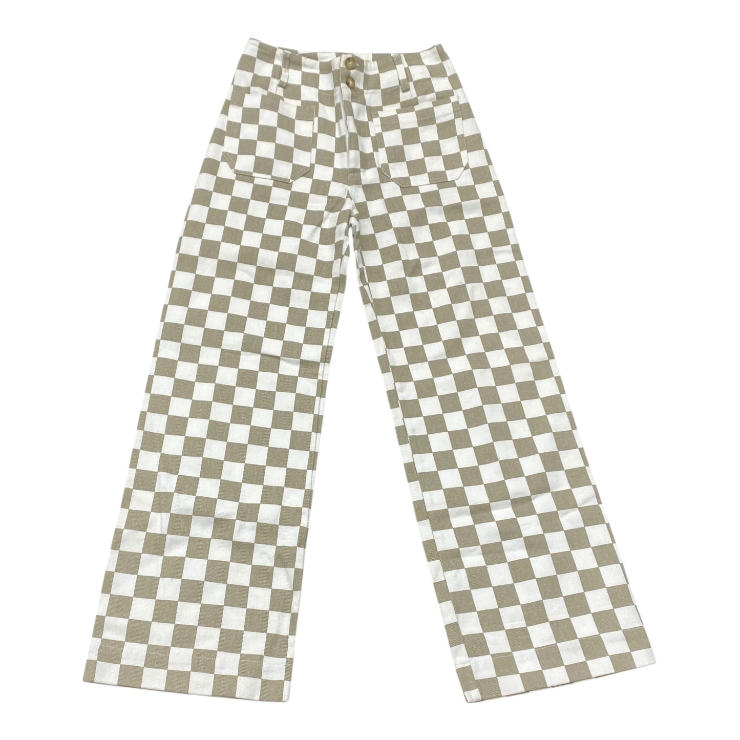 Jeans Wide Leg By Altard State In Checkered Pattern, Size:S
