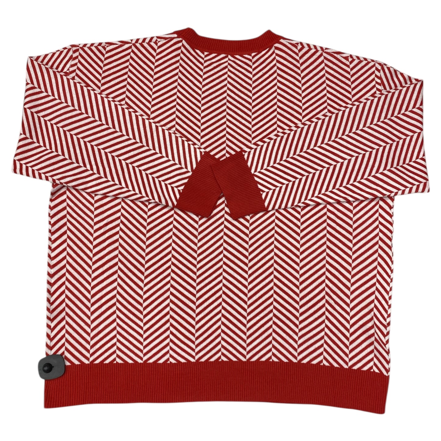 Sweater By Dear Scarlett In Red & White, Size:3X