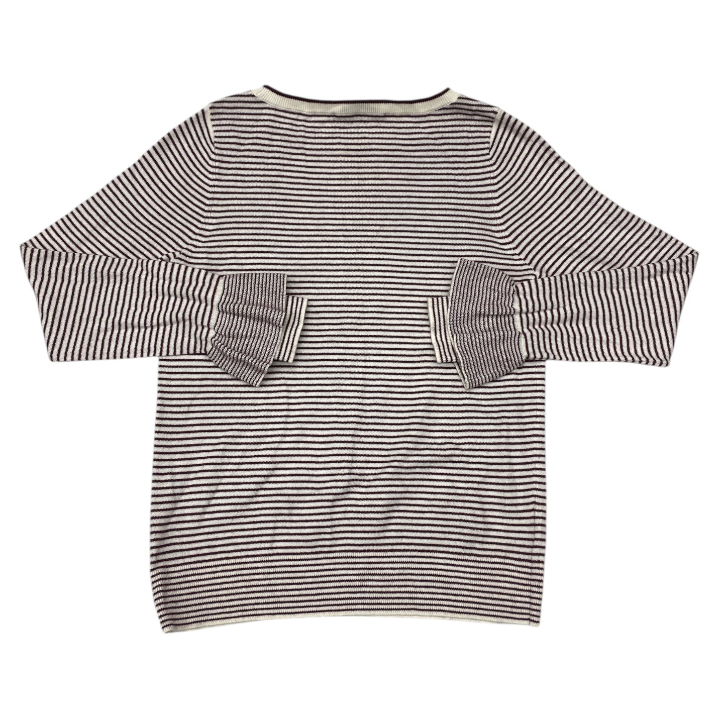 Sweater By Loft In Purple & White, Size:M