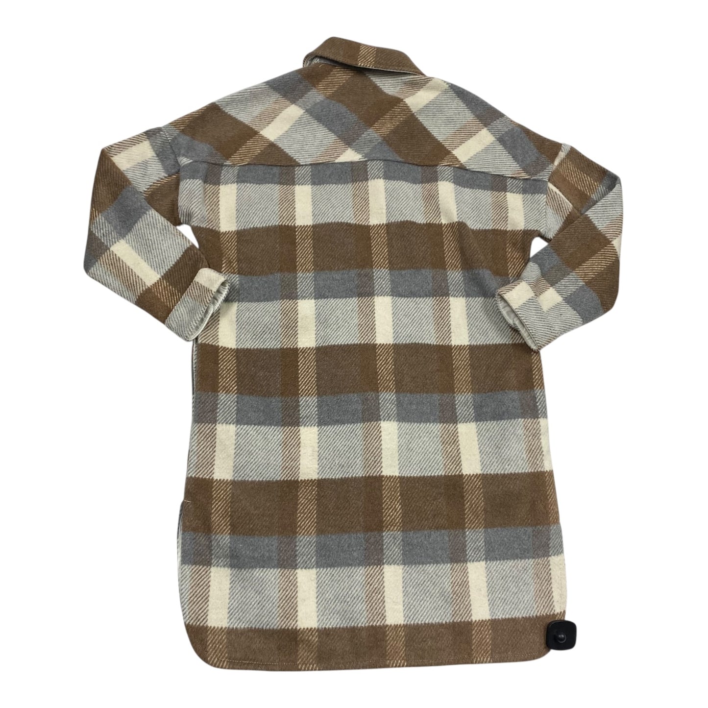 Jacket Shirt By Evereve In Plaid Pattern, Size:S