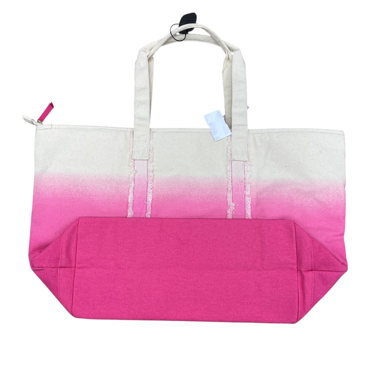 Tote By Victorias Secret In Pink & Tan, Size:Large