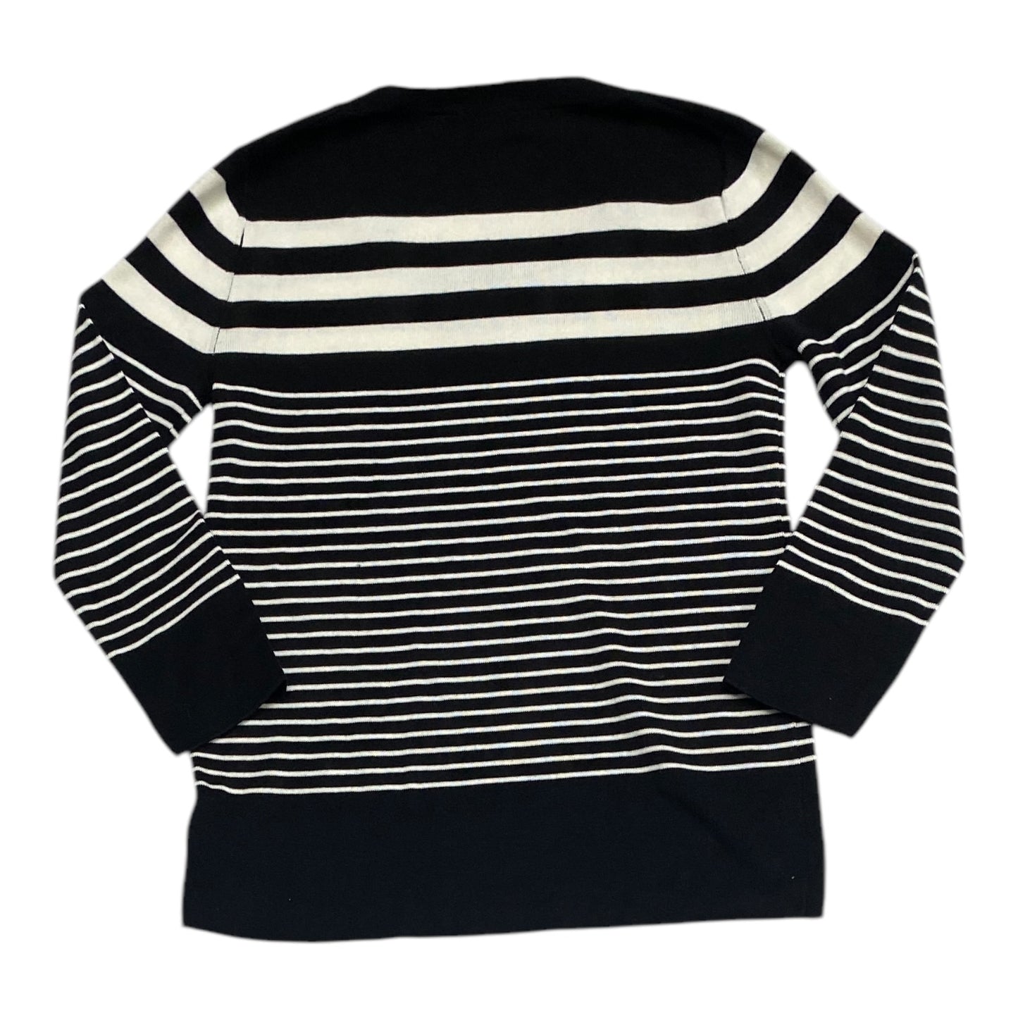 Sweater By Talbots In Black & White, Size:Xs