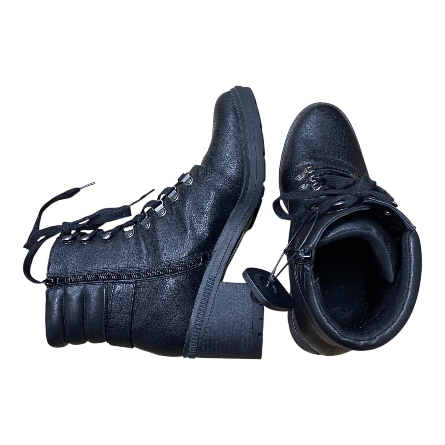 Boots Ankle Heels By Mix No 6 In Black, Size:10