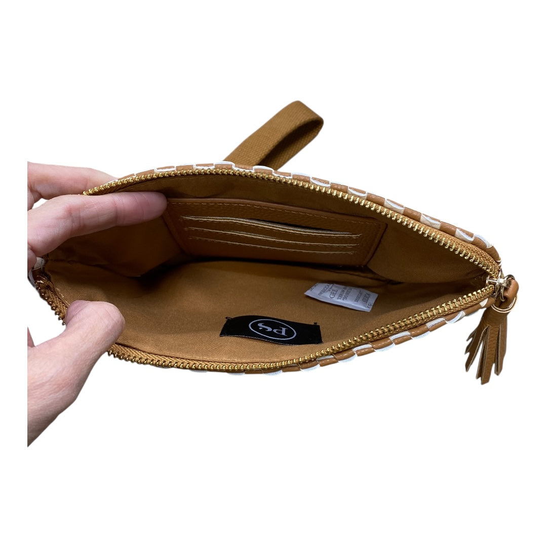 Wristlet By Cmc In Brown & Cream, Size:Small