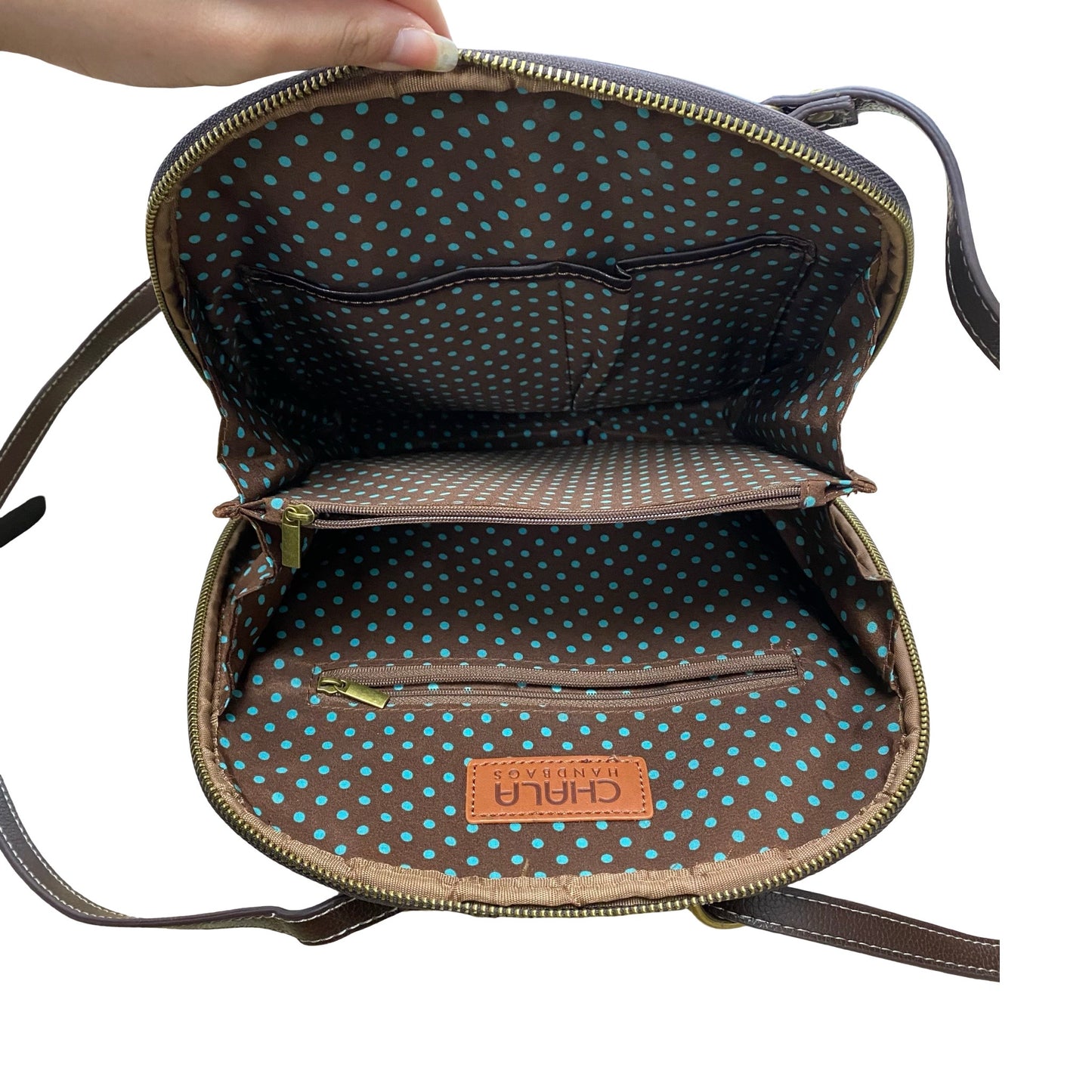 Backpack By Chala In Brown & Grey, Size:Medium