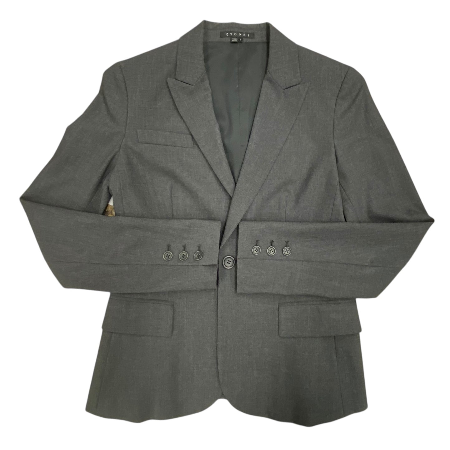 Blazer Designer By Theory In Grey, Size:S (6)