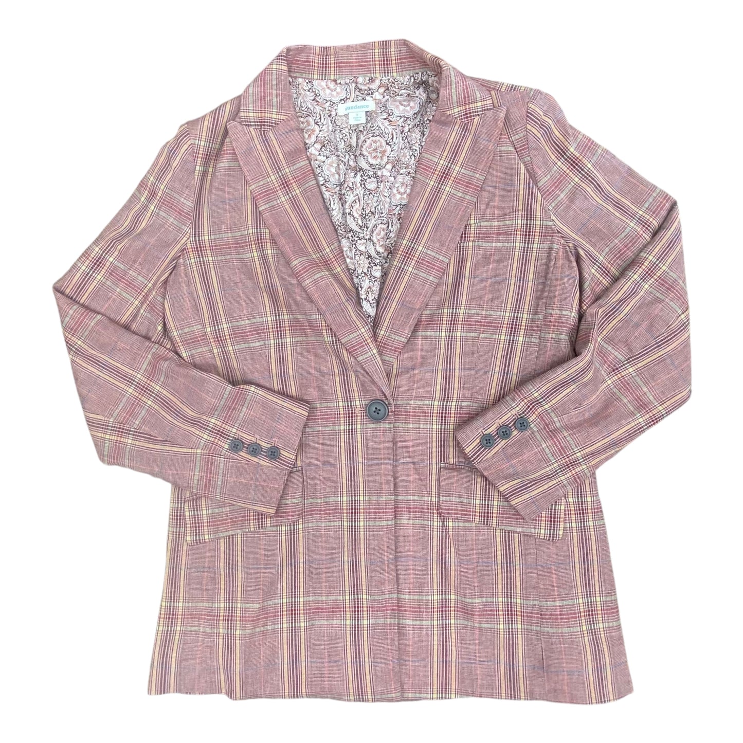 Blazer By Sundance In Plaid Pattern, Size:S