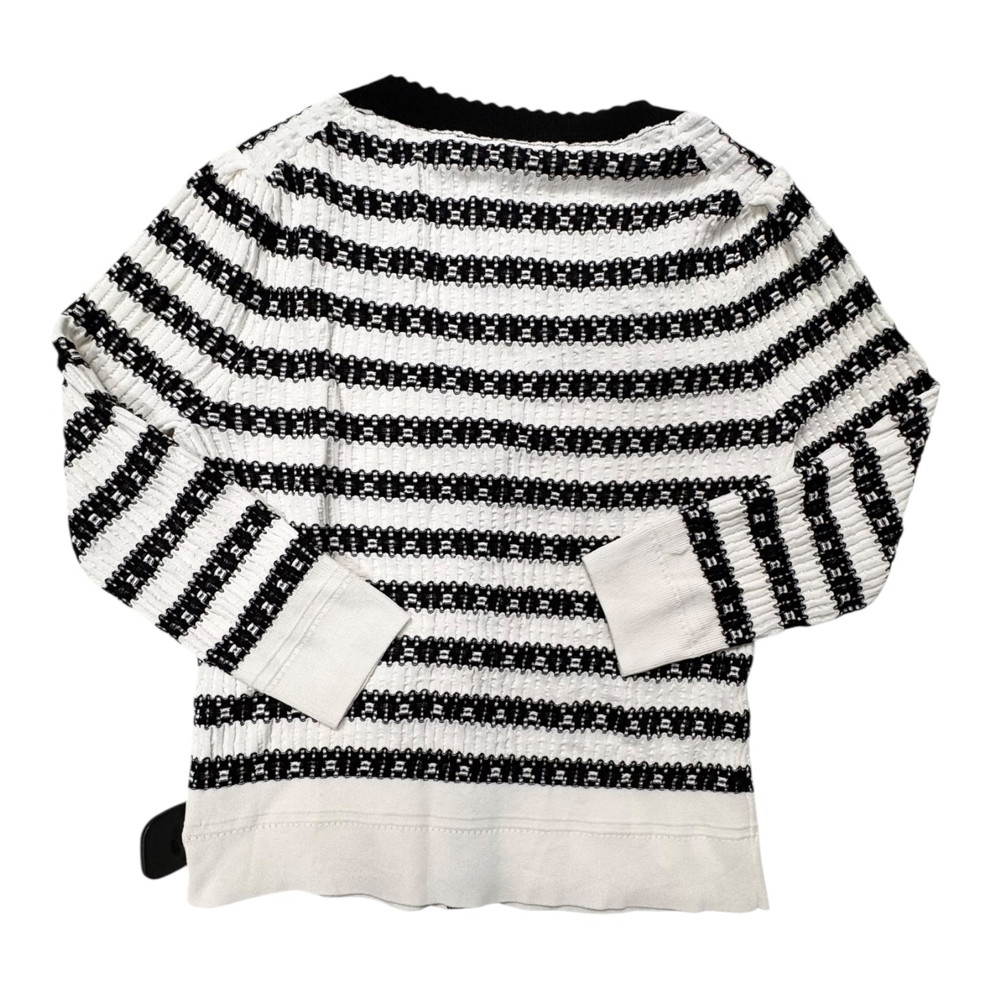Sweater Cardigan By White House Black Market In Striped Pattern, Size:M