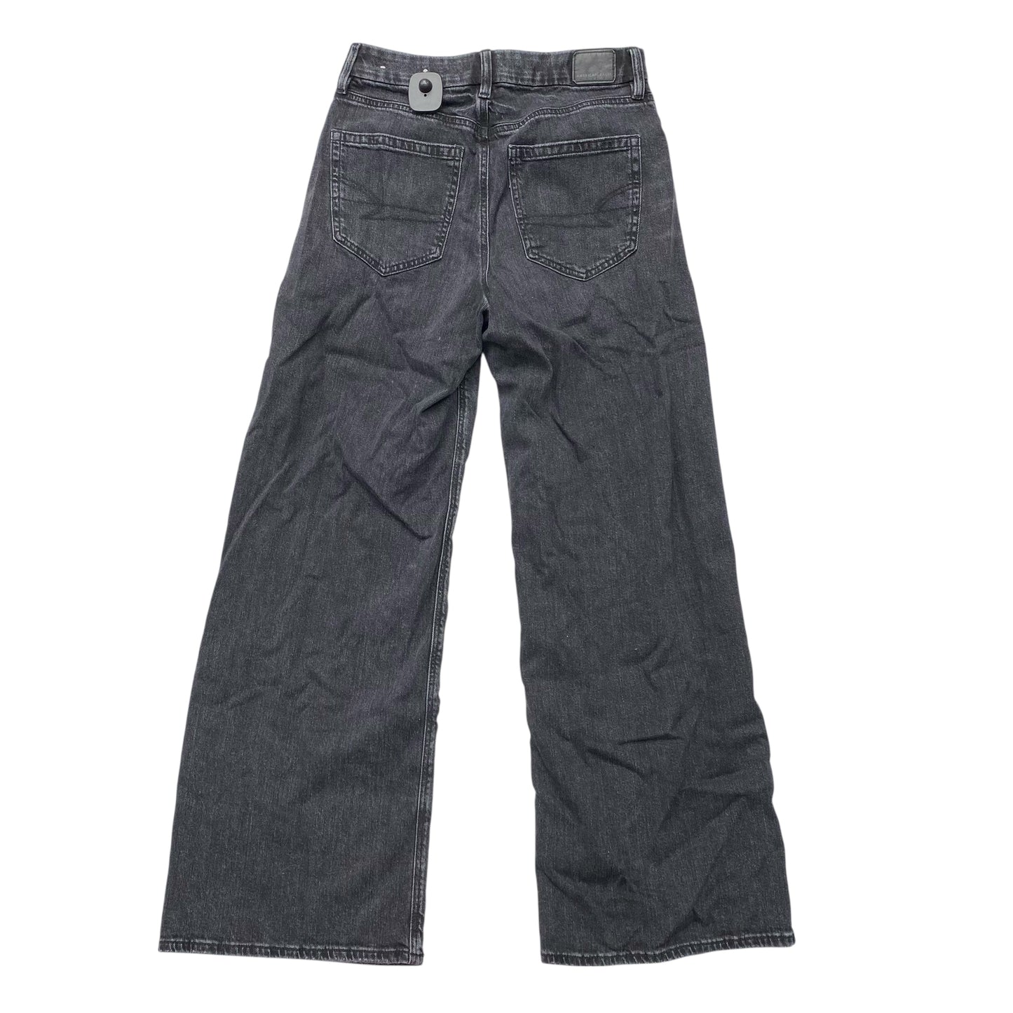 Jeans Wide Leg By American Eagle In Blue Denim, Size:4L