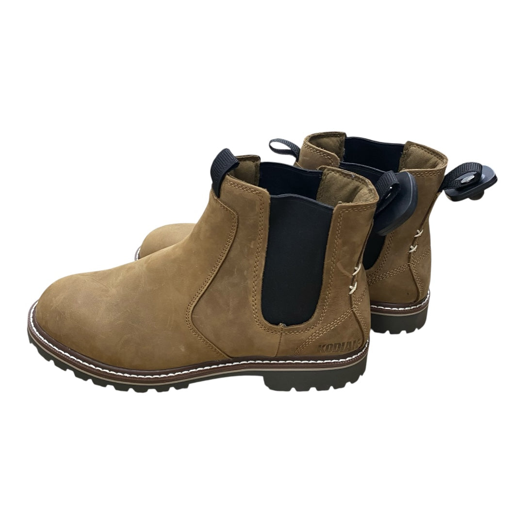 Boots Ankle Flats By Cmb In Brown, Size:10