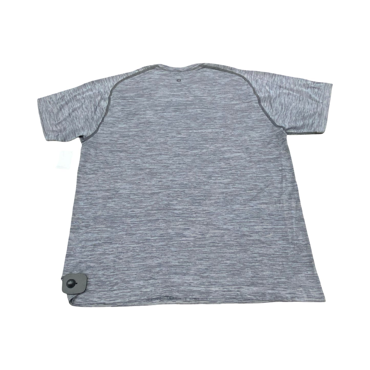 Athletic Top Ss By Lululemon In Grey, Size:L