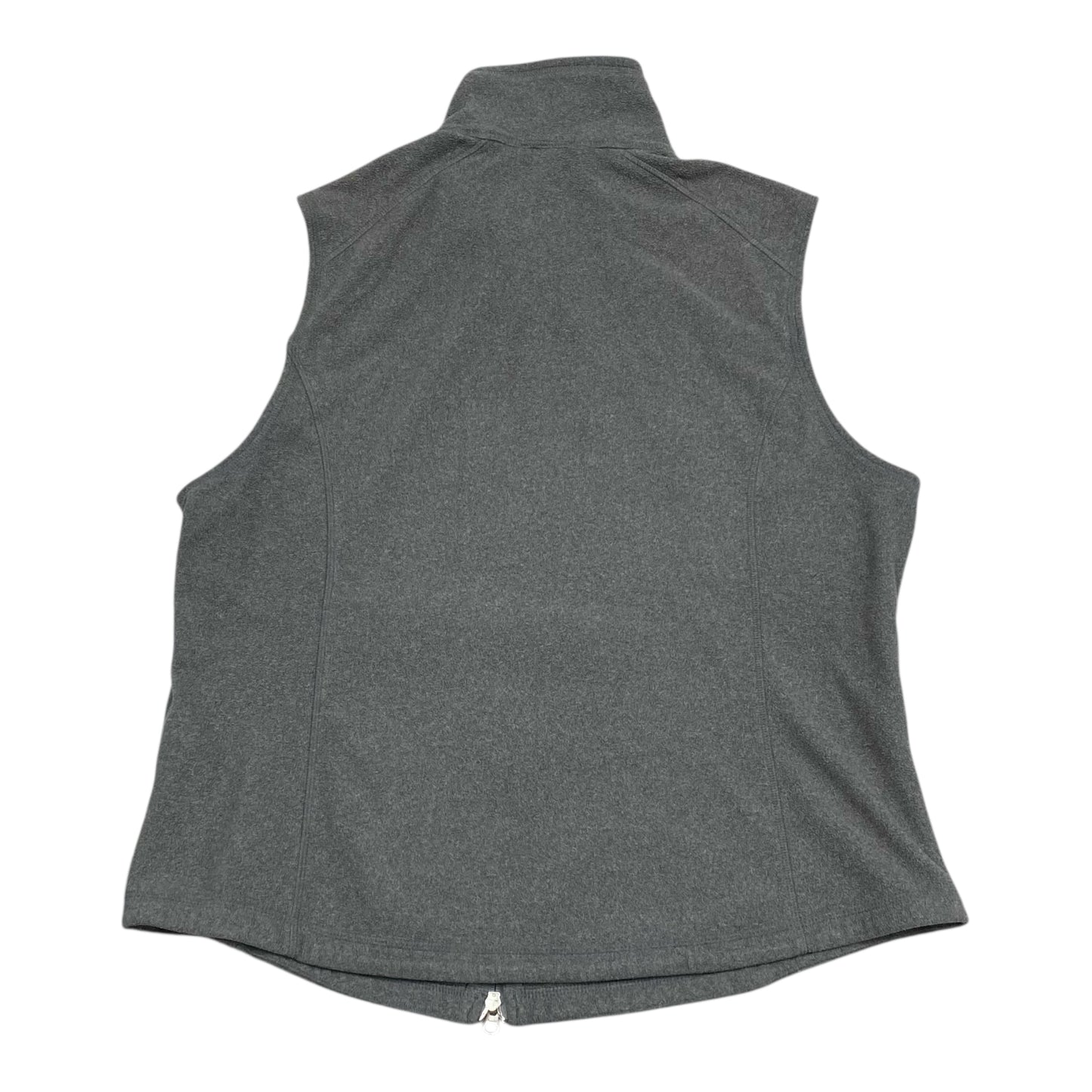 Vest Fleece By Lands End In Grey, Size:Xl
