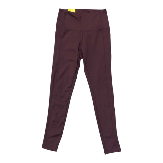 Athletic Leggings By Danskin In Maroon, Size:S