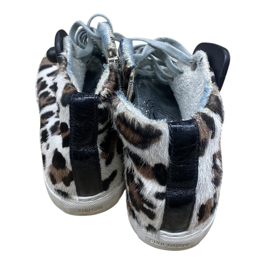 Boots Ankle Flats By P448 In Animal Print, Size:7