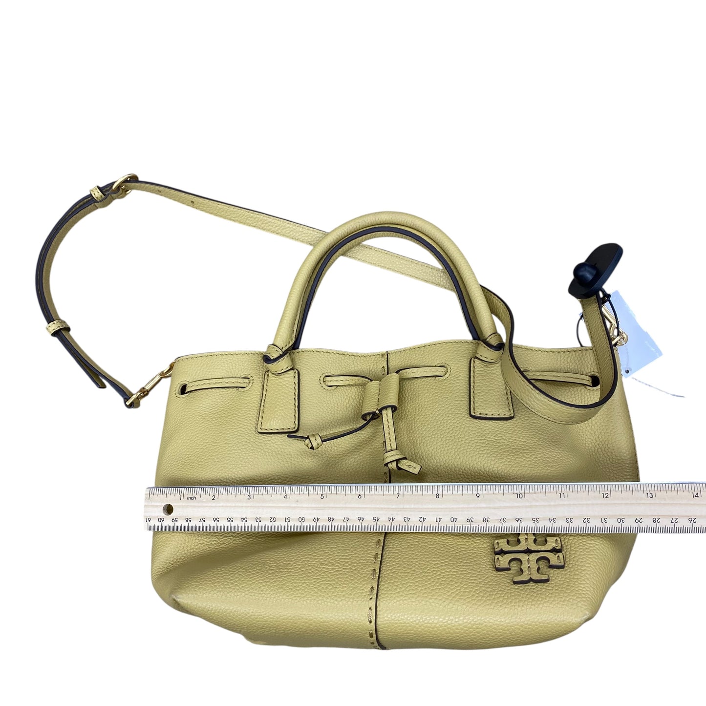 Handbag Designer By Tory Burch In Yellow, Size:Small
