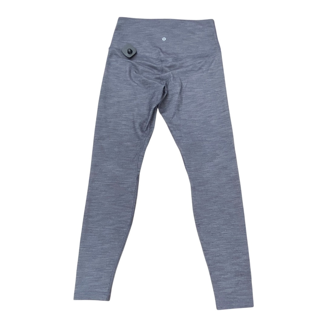 Athletic Leggings By Lululemon In Grey, Size:10