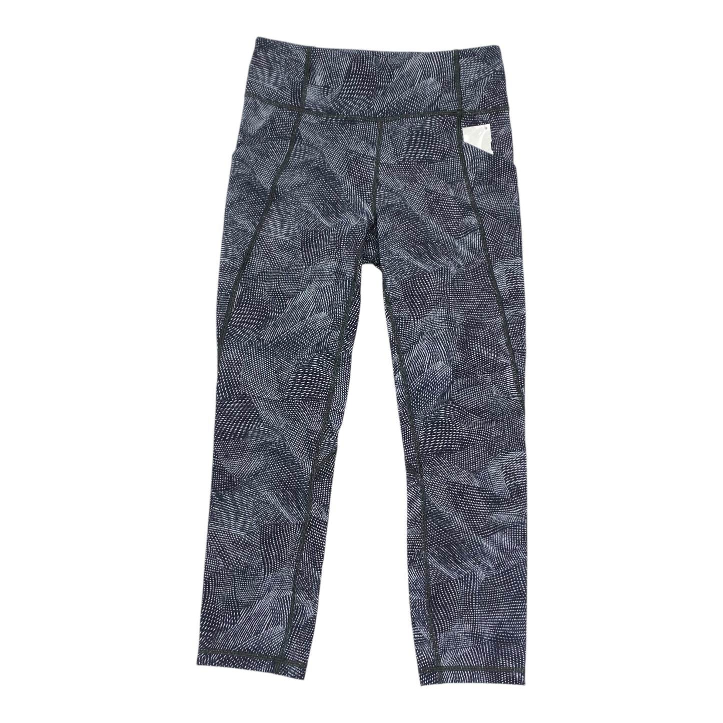 Athletic Leggings By Lululemon In Black & White, Size:6