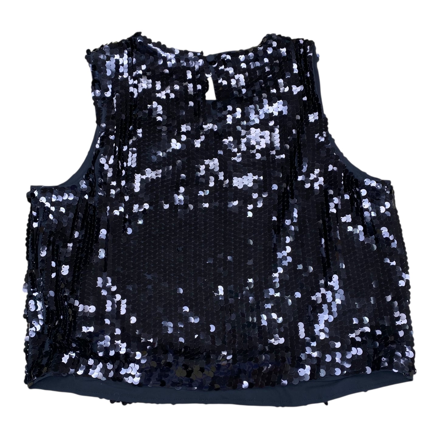 Top Sleeveless By Banana Republic In Black, Size:M