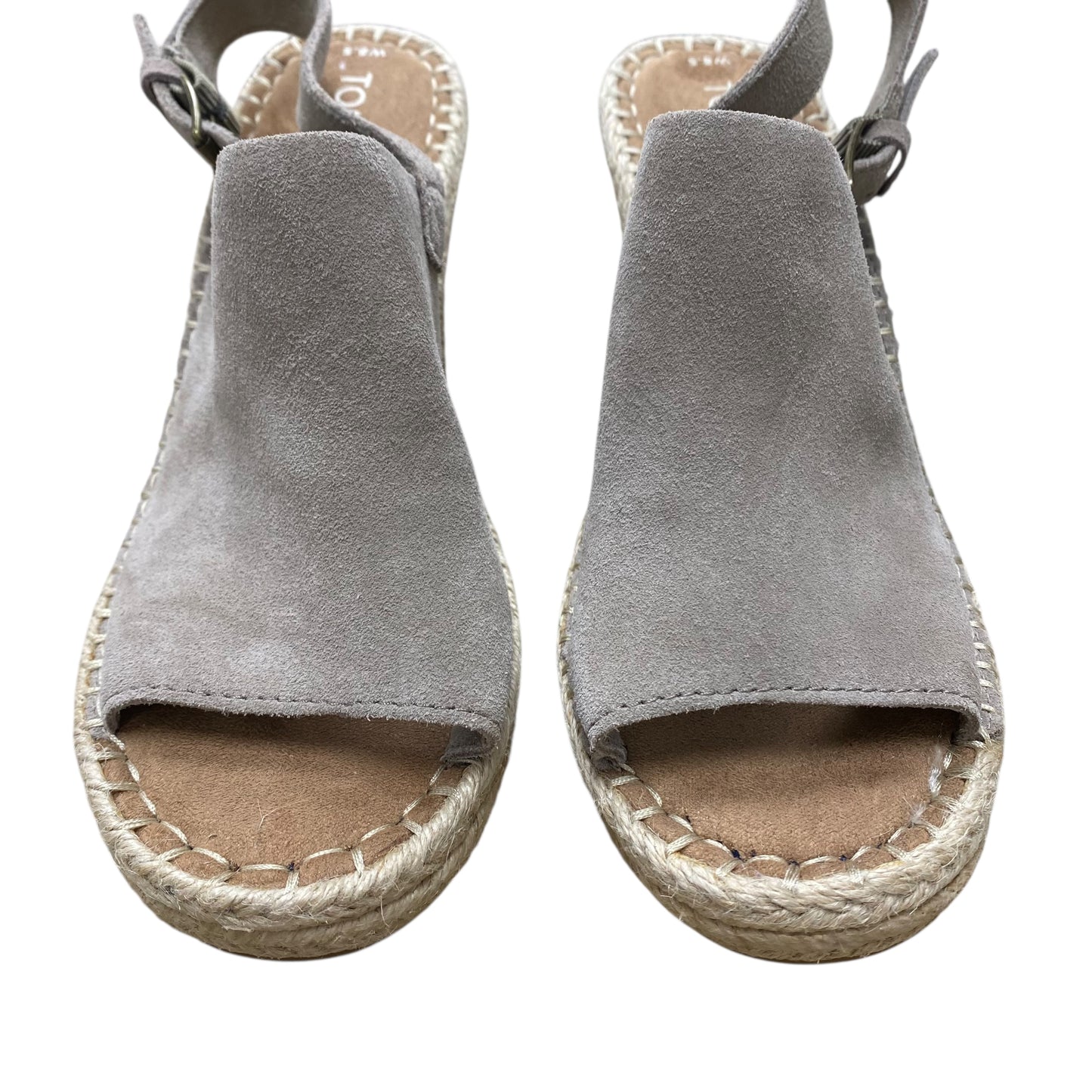 Shoes Heels Wedge By Toms In Taupe, Size:8.5