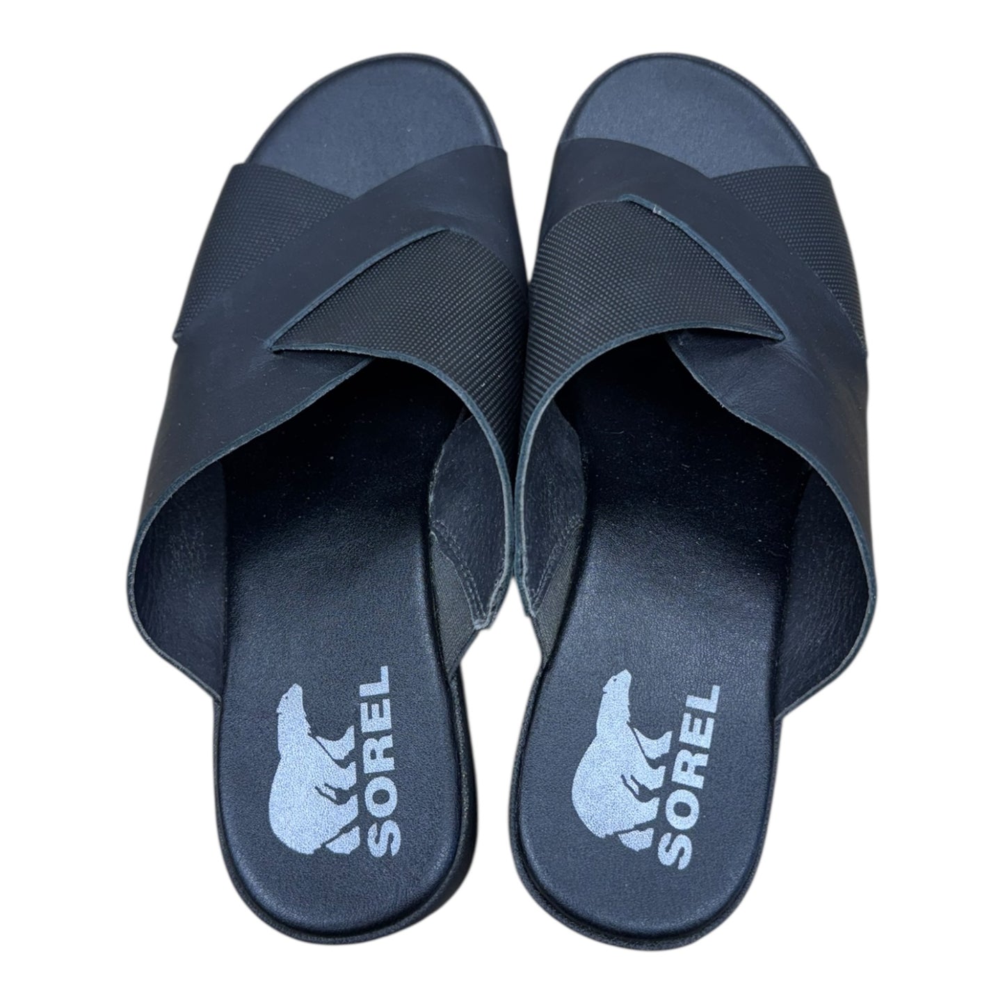 Sandals Designer By Sorel In Black, Size:9